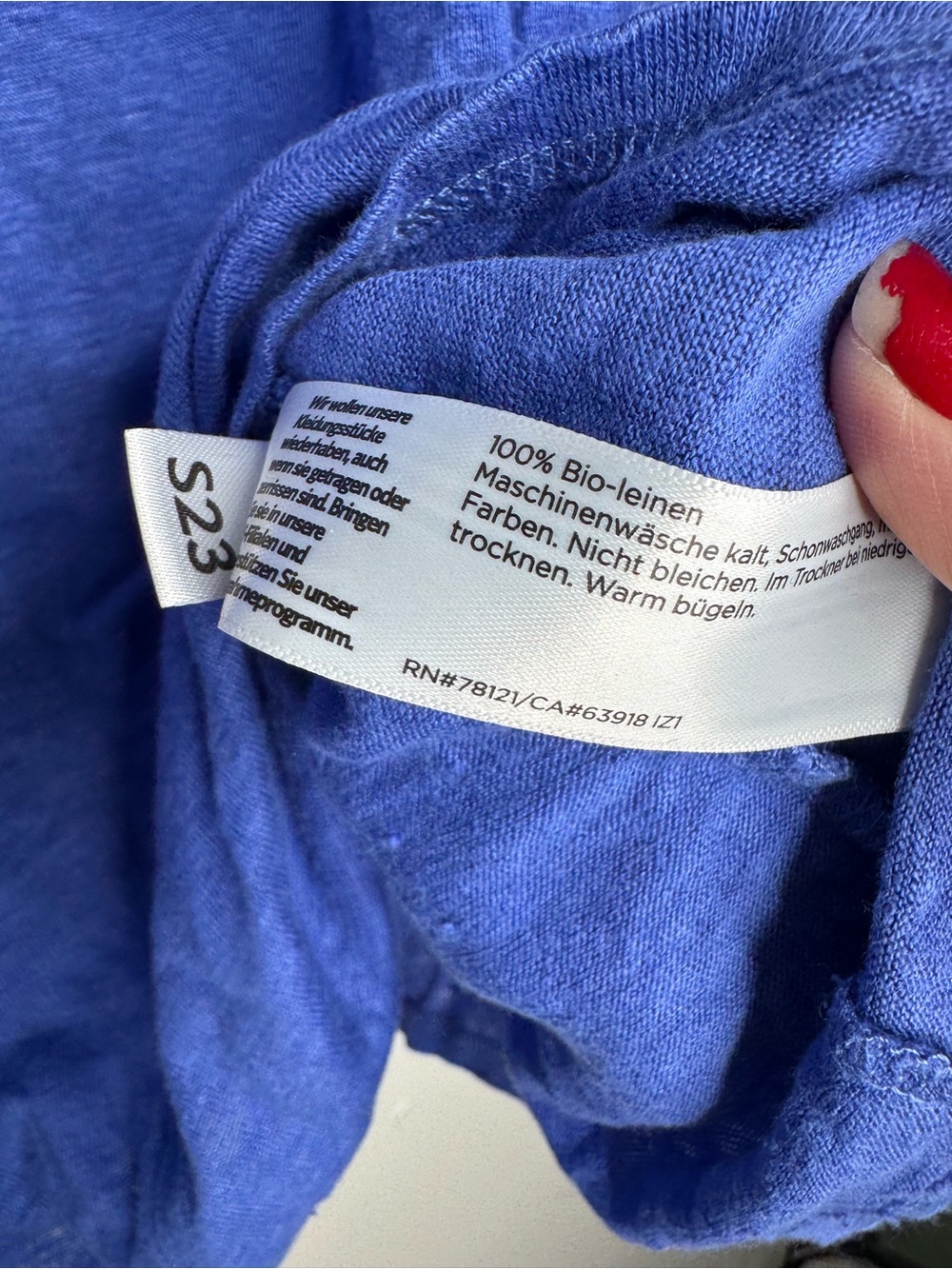 Eileen Fisher Organic Linen Jersey V-Neck Tee beach minimalist Lagenlook costal - Picture 3 of 6